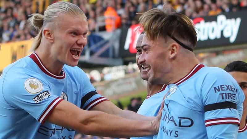 Wolves 0-3 Man City: Grealish, Haaland and Foden goals send Guardiola's men to Premier League summit