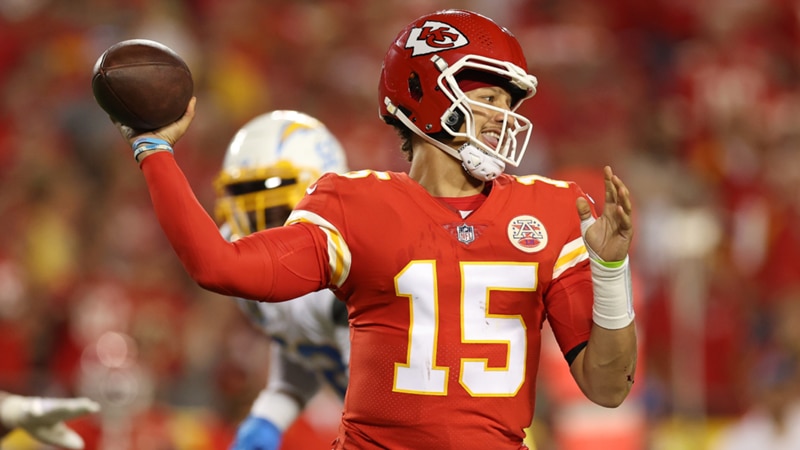 Mahomes lifts Chiefs past battered Herbert's Chargers with second-half surge