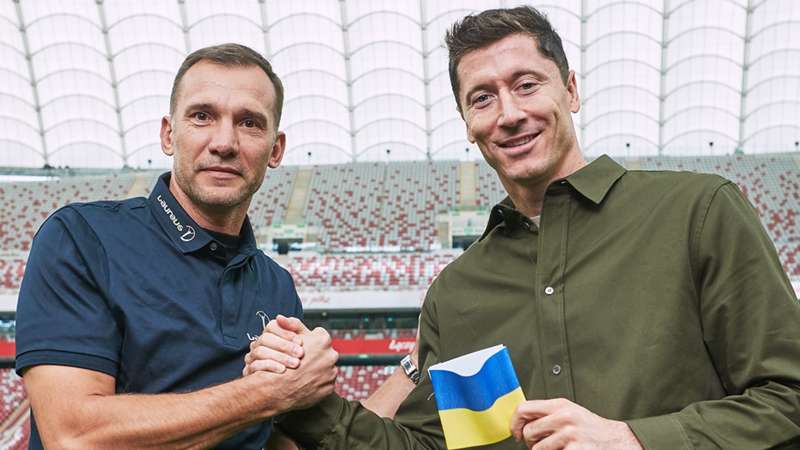 Lewandowski to wear Ukraine colours on armband at World Cup Lewandowski to wear Ukraine colours on armband at World Cup