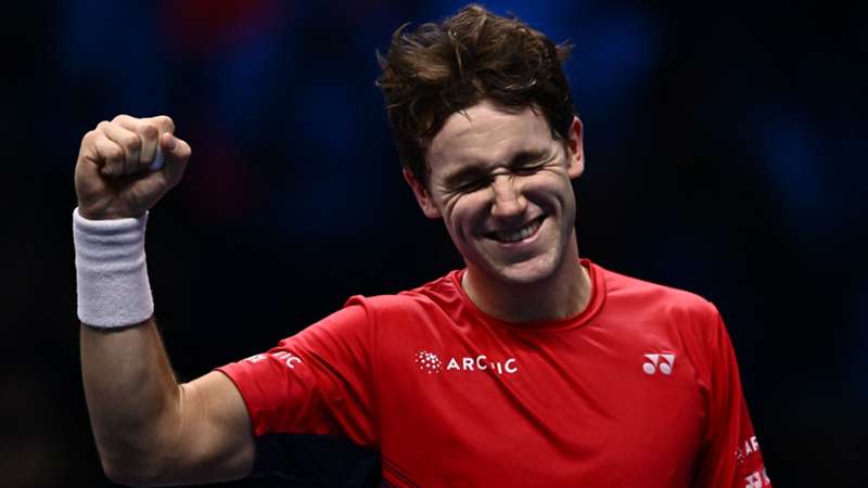 Casper Ruud beats Andrey Rublev at ATP Finals to set up Novak Djokovic clash in Turin trophy match Casper Ruud beats Andrey Rublev at ATP Finals to set up Novak Djokovic clash in Turin trophy match