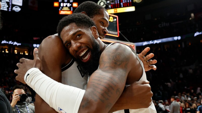 Brooklyn Nets edge Blazers with late Royce O'Neale tip-in, Kawhi Leonard returns as LA Clippers win