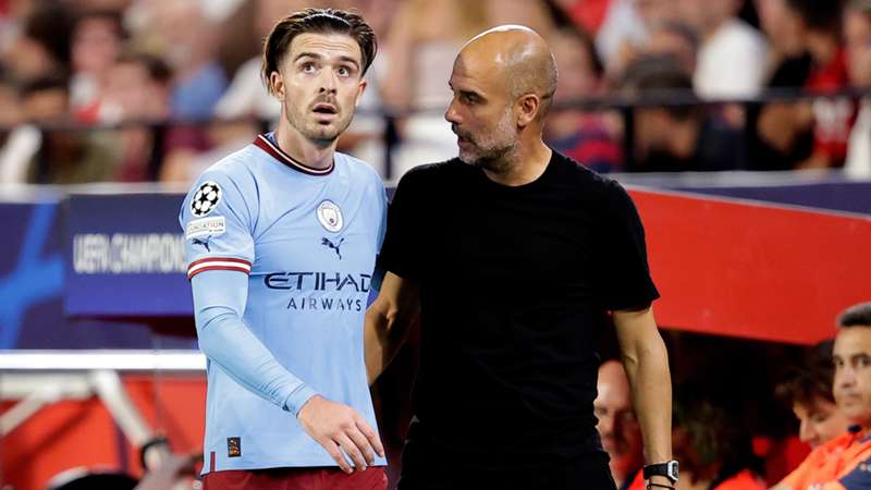Pep Guardiola 'more than happy' and 'delighted' with what he is seeing from Jack Grealish Pep Guardiola 'more than happy' and 'delighted' with what he is seeing from Jack Grealish