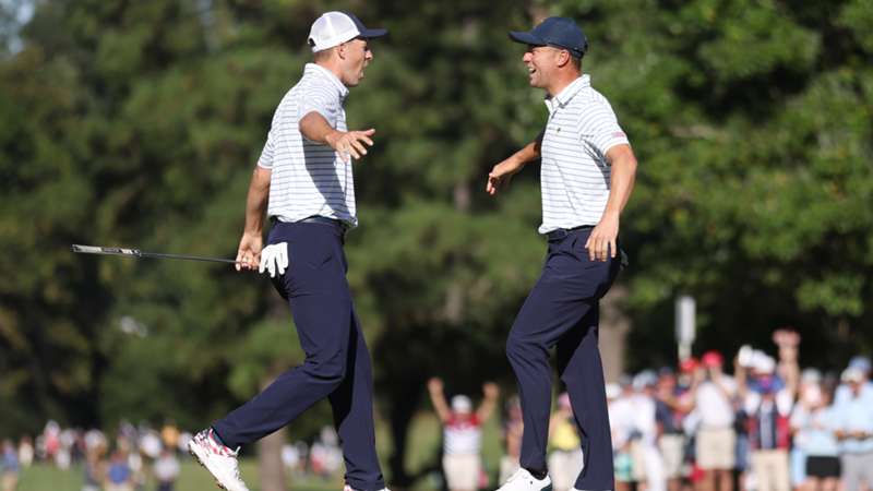 Spieth, Homa and Cantlay help team United States to undefeated second day at Presidents Cup Spieth, Homa and Cantlay help team United States to undefeated second day at Presidents Cup